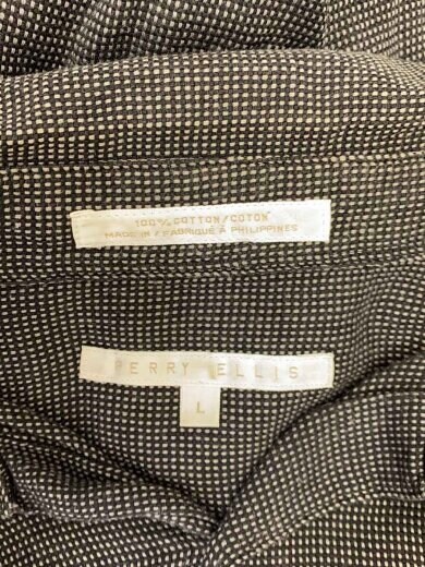 画像：PERRY ELLIS90s/長袖シャツ/L/コットン/BLK//3