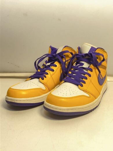 商品画像：AIR JORDAN 1 MID/エアジョーダンミッド/イエロー/554724-708/27cm/YLW 2