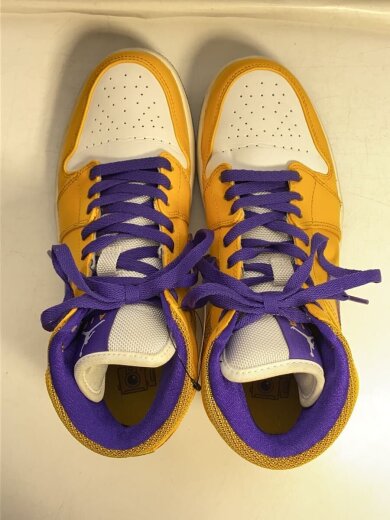 商品画像：AIR JORDAN 1 MID/エアジョーダンミッド/イエロー/554724-708/27cm/YLW 3