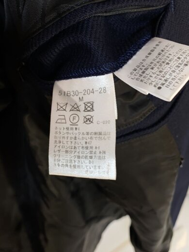 商品画像：コート/M/ウール/NVY/51b30-204-28/ベルト欠損 5