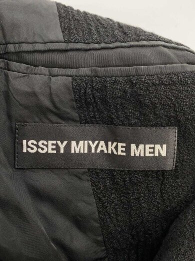 商品画像：シワ加工段返り3Bテーラードジャケット/1/リネン/BLK/ME31FD042 3