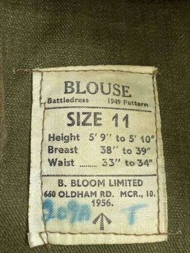 商品画像：50s/Battle Dress Jacket/バトルドレスユニフォーム/ジャケット/ウール/1949Patern 3