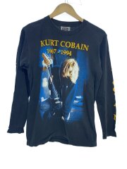 長袖Tシャツ/M/コットン/BLK/kurt cobain