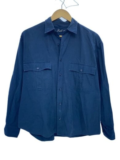 商品画像：シャツ/S/コットン/NVY/ROLL UP 1