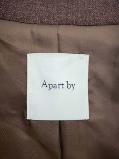 商品画像：A part by/Wライクテーラードスリットジャケット/テーラードジャケット/M/ポリエステル/BRW 3