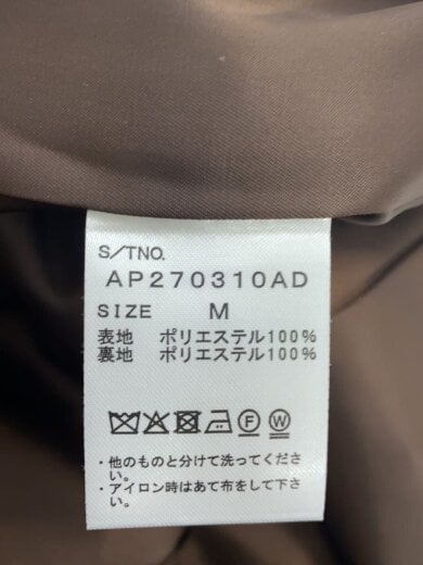 商品画像：A part by/Wライクテーラードスリットジャケット/テーラードジャケット/M/ポリエステル/BRW 4