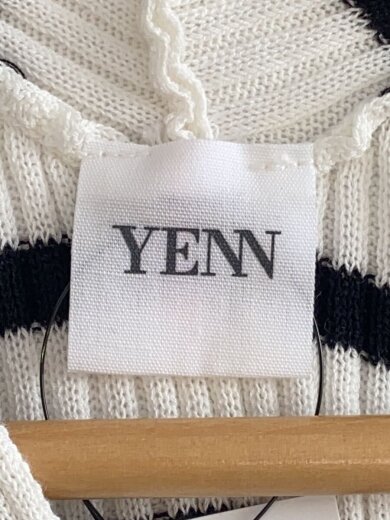 商品画像：カーディガン(薄手)/FREE/コットン/WHT/ボーダー/Y241-91012 3