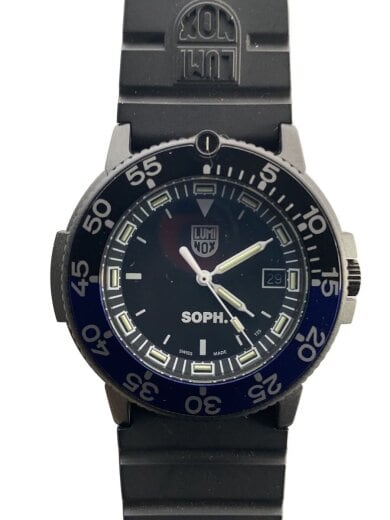 商品画像：クォーツ腕時計/アナログ/ラバー/BLK/BLK/Ref.3001 SOPH.BB 1