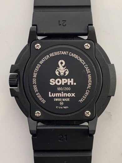 商品画像：クォーツ腕時計/アナログ/ラバー/BLK/BLK/Ref.3001 SOPH.BB 3