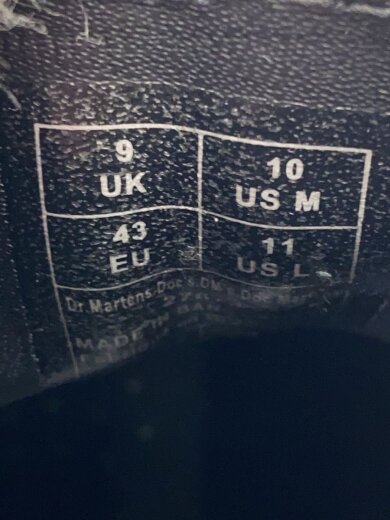 商品画像：サイドゴアブーツ/UK9/BLK/レザー/AW006 5