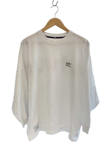 商品画像：長袖Tシャツ/3/コットン/WHT/無地/241ATDT-CSM20 1