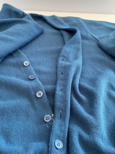 商品画像：70s/カーディガン(薄手)/XL/アクリル/BLU// 8