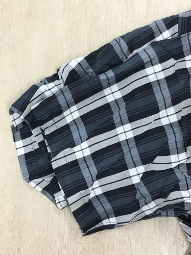 画像：COMME des GARCONS HOMME半袖シャツ/レーヨン/ネイビー/チェック/HB-0202905