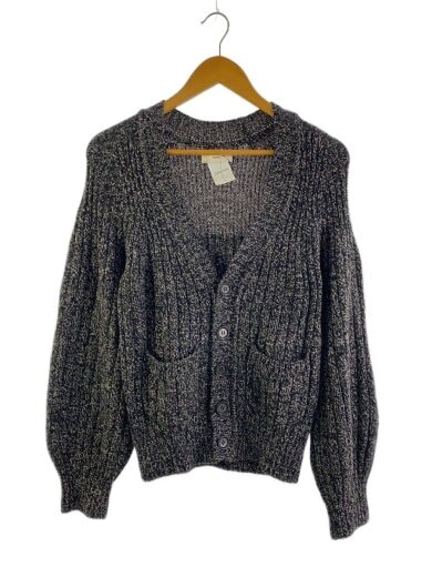 商品画像：カーディガン(厚手)/1/ウール/GRY/総柄/OSFL-UW116 1