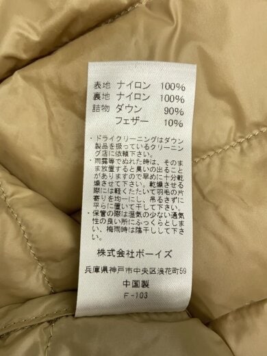 商品画像：ダウンベスト/34/ナイロン/KHK/無地/18A-KW-001 4