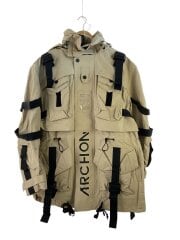 BELED BLOUSON TWO FACES/L/ナイロン/BEG/無地/8019-21102