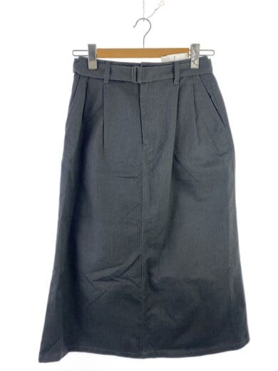 商品画像：カツラギタックベルテッドスカート/38/コットン/GRY/無地/DT-F0039 TCG 1