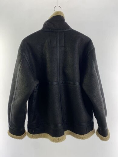 商品画像：フェイクムートンB-3ジャケット/フライトジャケット/L/フェイクレザー/BLK/無地/TA1548-175 2