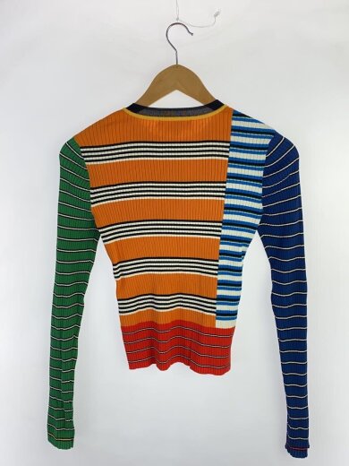 商品画像：ニット・セーター(薄手)/36/アセテート/マルチカラー/ボーダー/300BA370-0000 2