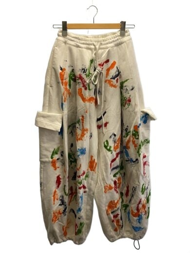 商品画像：ペイントスウェットカーゴパンツ/S/コットン/WHT/無地/250ISK60P// 1