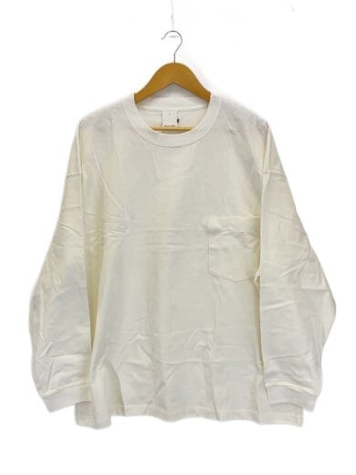 商品画像：長袖Tシャツ/XL/コットン/WHT/無地/1003CS04 1