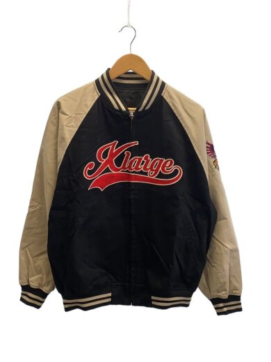 商品画像：REVERSIBLE BASEBALL JACKET/スタジャン/M/ポリエステル/BLK/101223021003 1