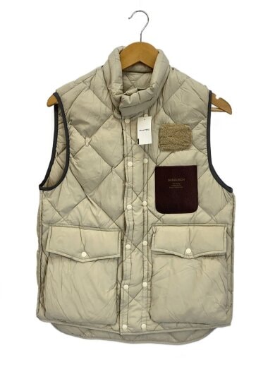 商品画像：ダウンベスト/2/ナイロン/BEG/無地/J4004 1