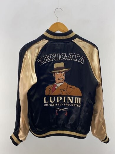 商品画像：NEVERMIND/ルパン三世/カリオストロの城/リバーシブルスカジャン/S/レーヨン/NVY 7