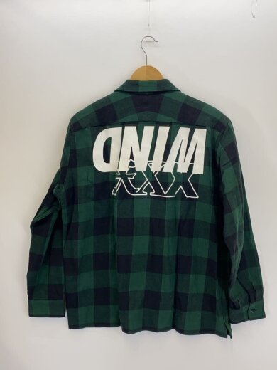 商品画像：ネルシャツ/L/コットン/GRN/チェック 2