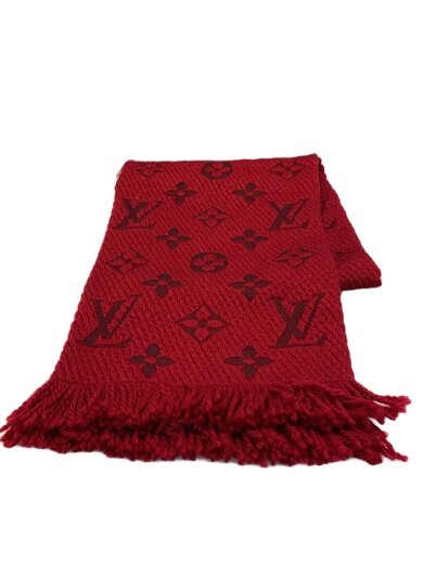 商品画像：マフラー/ウール/RED/総柄/レディース/M72432// 1