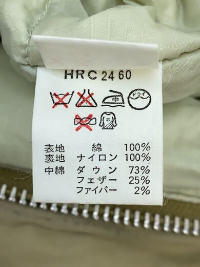 商品画像：ダウンジャケット/LL/ナイロン/BEG/無地/HRC2460 4
