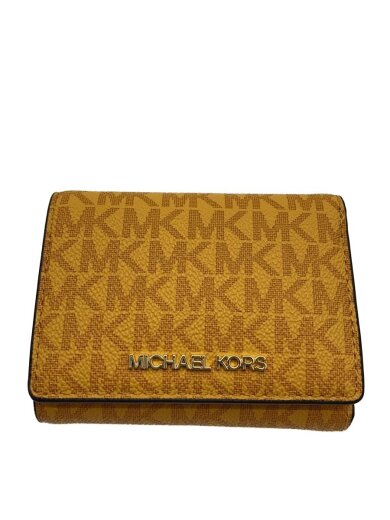 商品画像：3つ折り財布/レザー/ORN/総柄/レディース/35R4GTVE2V/オレンジ 1