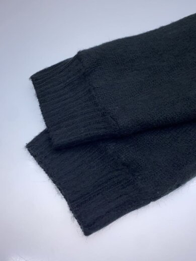 商品画像：カーディガン(厚手)/L/アクリル/BLK/無地 5