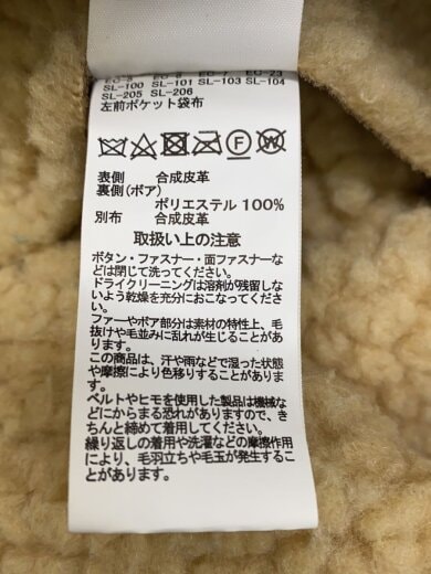 商品画像：B-3/ムートンジャケット/M/フェイクレザー/BRW/無地/TA1548-012 4