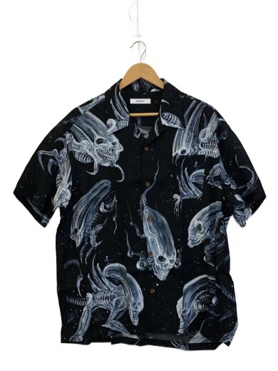 商品画像：半袖シャツ/M/レーヨン/BLK/総柄/25SS-SH-HW03 1