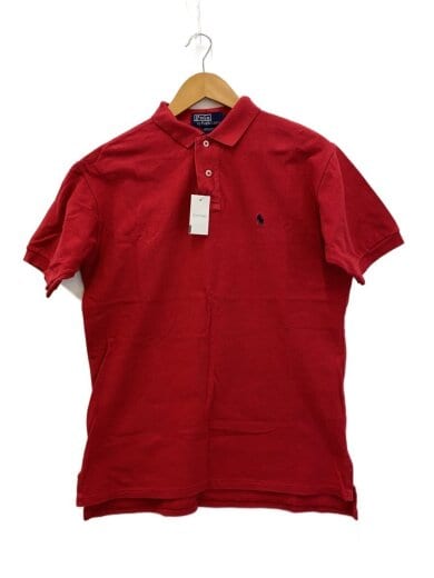 商品画像：ポロシャツ/USA製/S/コットン/RED/無地// 1