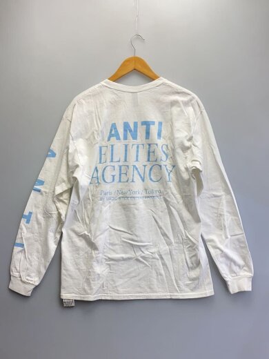 商品画像：長袖Tシャツ/L/コットン/WHT/プリント 2