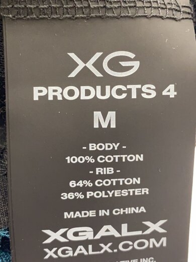 商品画像：XG PRODUCTS 4/XGALX/オフィシャルグッズ/the coreTシャツ/M/コットン/BLK/プリン// 4