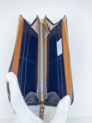 商品画像：FILM LONG WALLET/レザー/BLK/無地/メンズ 4