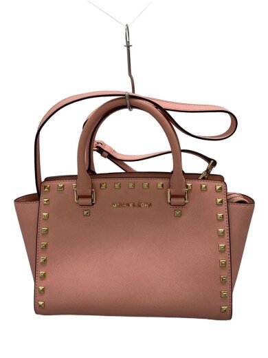 商品画像：ショルダーバッグ/レザー/PNK/無地/30T3GSMS2L 1