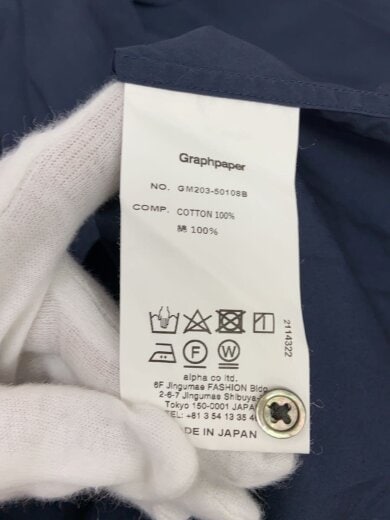 商品画像：長袖シャツ/1/コットン/NVY/GM203-50108B 4