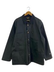 WORK GARMENT/カバーオール/XXL/ポリエステル/BLK/無地