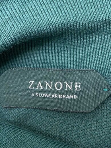 画像：ZANONEポロシャツ/46/コットン/GRN/7ETJP1//3