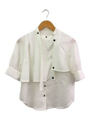 21SS/ハーフタイショート/ボリューム袖ブラウス/FREE/ポリエステル/141302003/汚れ有