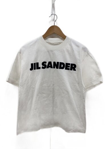 商品画像：フロントロゴプリントTシャツ/半袖カットソー/S/コットン/WHT/無地 1