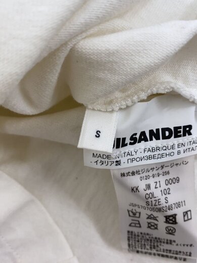 商品画像：フロントロゴプリントTシャツ/半袖カットソー/S/コットン/WHT/無地 4