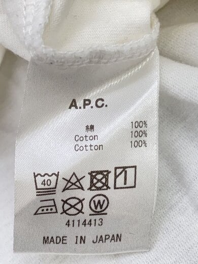 商品画像：フロントロゴ/Tシャツ/M/コットン/WHT/25085-1-92802 4