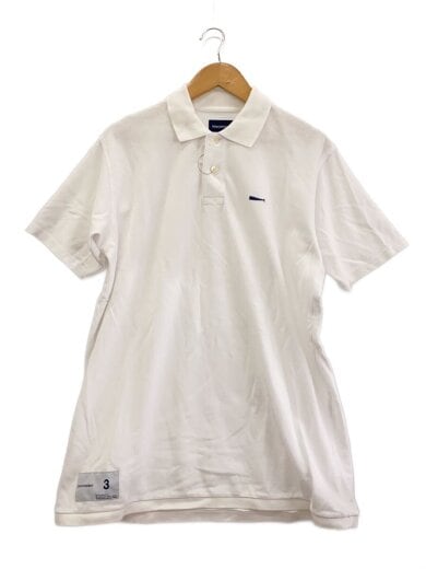 商品画像：ポロシャツ/3/コットン/WHT// 1