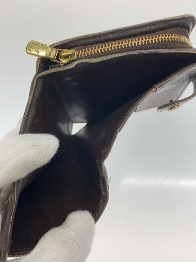 商品画像：コンパクト・ジップ_ダミエ・エベヌ/PVC/BRW/レディース 6