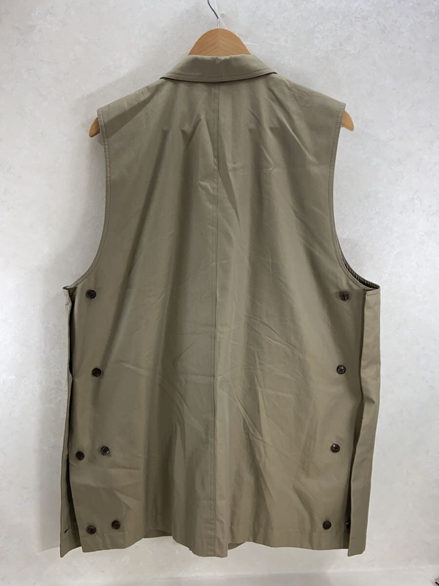 stein / 22SS/OVERSIZED NO SLEEVE JACKET/M/コットン/BEG/ST.342-2